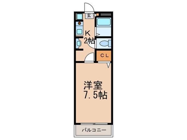 岩田マンションの物件間取画像